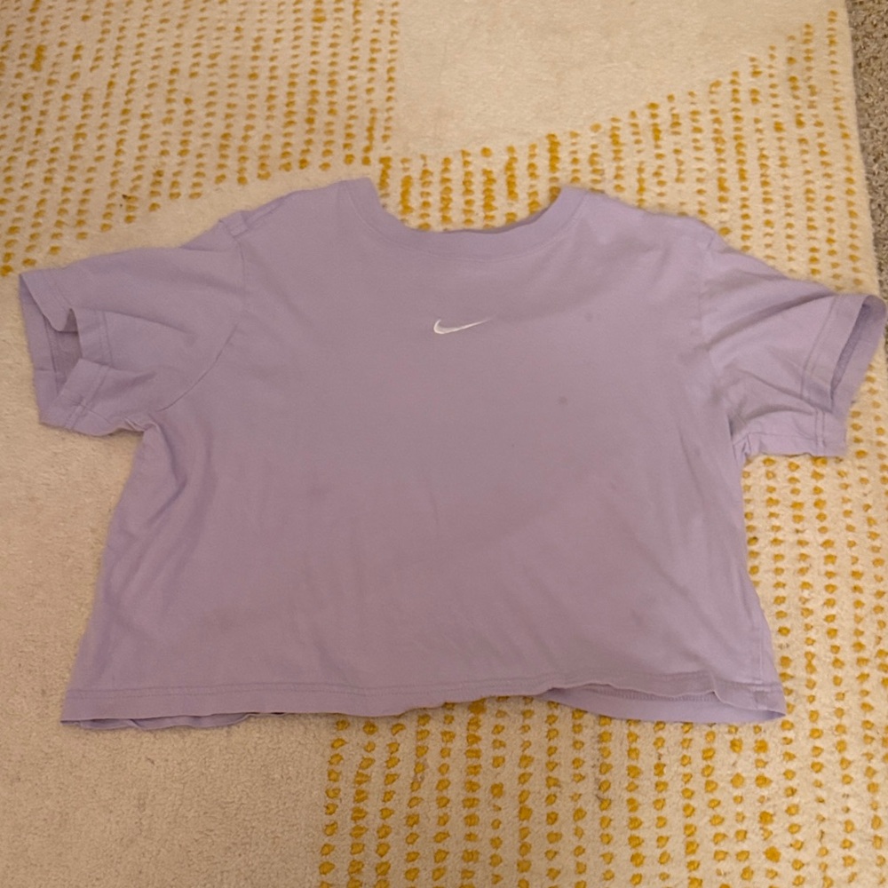 Nike Lavender Cropped Tee